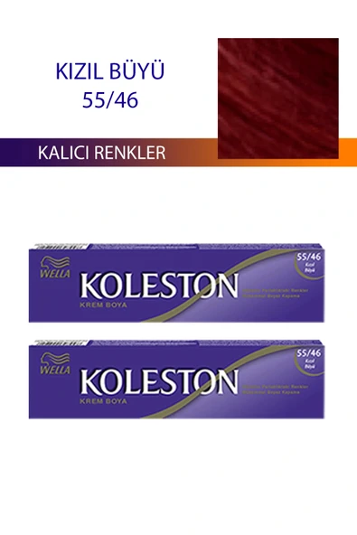 LitaeTrend 2 Adet Single Tüp Boya Saç Boyası Kızıl Büyü 55/46 ürün görseli 1