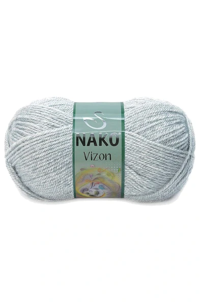 LitaeTrend 5 Adet Vizon Premium Akrilik El Örgü İpi Yünü Renk No:195 Açık Gri Melanj - Resim 2