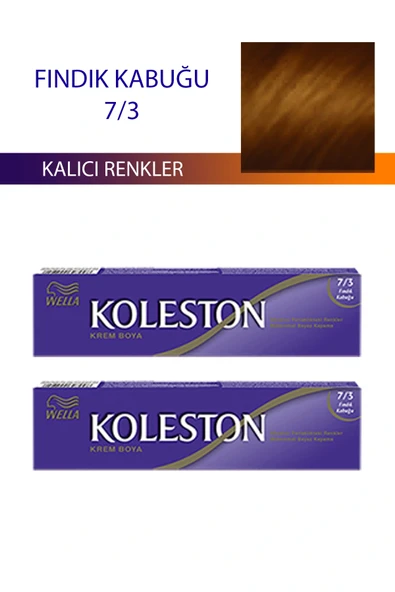 LitaeTrend 2 Adet Single Tüp Boya Saç Boyası Fındık Kabuğu 7/3 ürün görseli 1