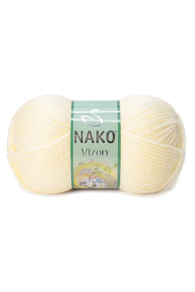 LitaeTrend 5 Adet Vizon Premium Akrilik El Örgü İpi Yünü Renk No:256 Krem - Resim 2