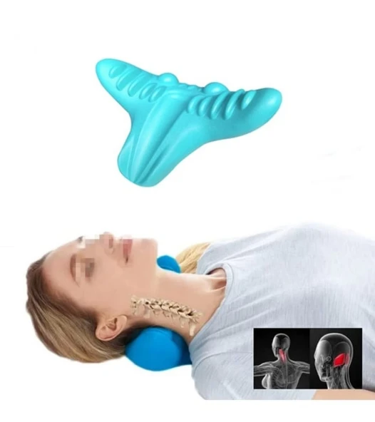 Ergonomik Boyun Masaj Yastığı – Servikal Traksiyon Destekli, Omurilik Ortopedik Yastık - Resim 8