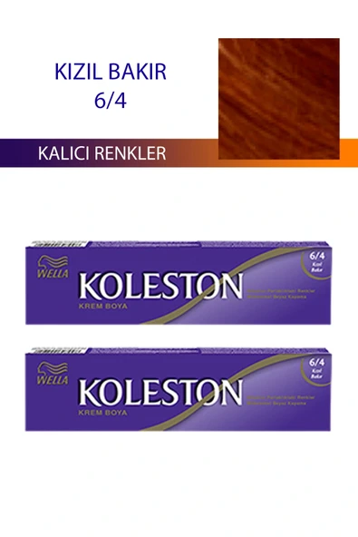 LitaeTrend 2 Adet Single Tüp Boya Saç Boyası Kızıl Bakır 6/4 ürün görseli 1