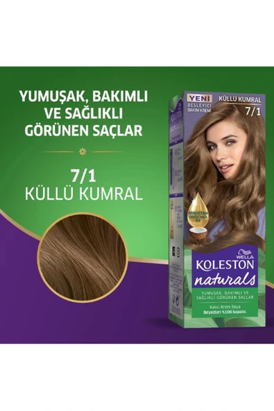 LitaeTrend Naturals Saç Boyası Küllü Kumral 7/1 2x Paket - Resim 4