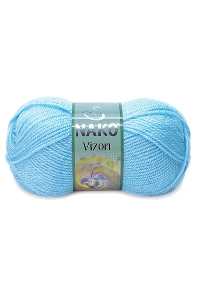 LitaeTrend 5 Adet Vizon Premium Akrilik El Örgü İpi Yünü Renk No:214 Ufuk Mavisi - Resim 2