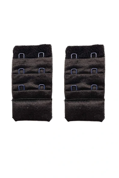 LitaeTrend 2 Adet Agraf Sütyen Uzatma Kopçası 3 Sıra / 2 Kanca Siyah ürün görseli 1