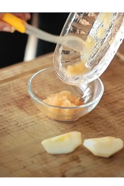 LitaeTrend Cam Elma ve Sebze Rendesi Bebekler İçin Yemek Hazırlama - Resim 3
