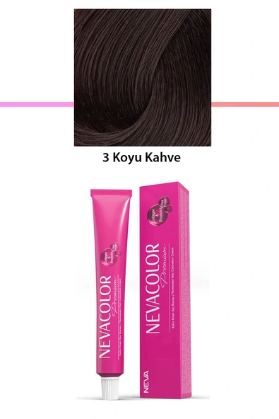 LitaeTrend Premium 3 Koyu Kahve - Kalıcı Krem Saç Boyası 50 g Tüp ürün görseli 1