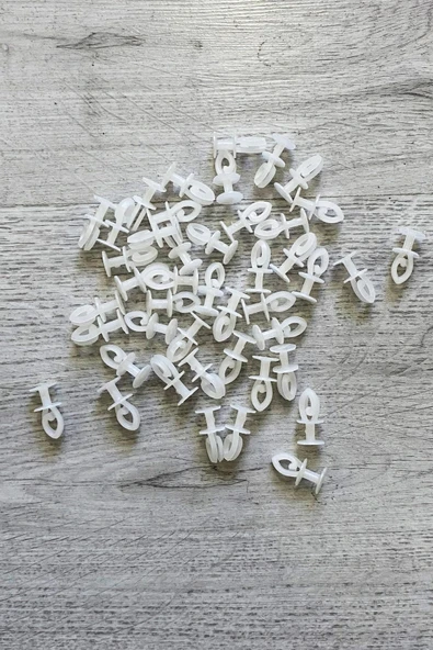 LitaeTrend Geçmeli Sistem 75 adet Tül ve Perde Düğmesi Sağlam Korniş Halkası ürün görseli 1