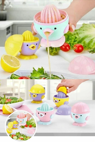 LitaeTrend Şirin Limon Portakal Sıkacağı Karışık Renkli - Resim 2