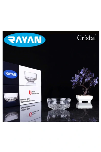 LitaeTrend Rayan Cristal 6'lı Cam Kase ürün görseli 1