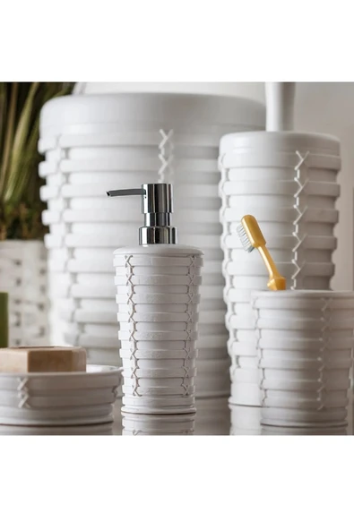 LitaeTrend Palm Tuvalet Fırçası Beyaz Royaleks-E22 ürün görseli 1