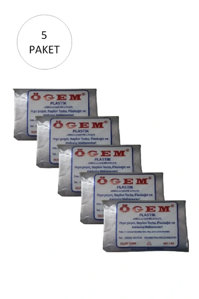 LitaeTrend Bakkaliye Naylon Torba Üçlük 26x45 cm 1 kg 5 Paket (Takriben 675 Adet) ürün görseli 1