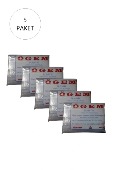 LitaeTrend Bakkaliye Naylon Torba İkilik 22x36 cm 1 kg 5 Paket (Takriben 975 Adet) ürün görseli 1