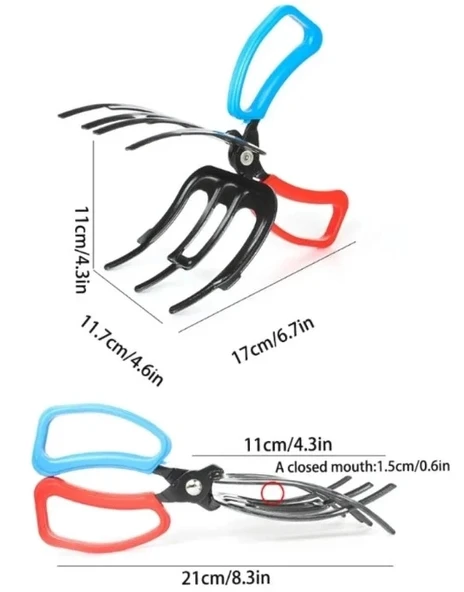 CEYLAN ADAM 3 Pençeli 11 cm Balık Sabitleyici Maşa - Resim 3