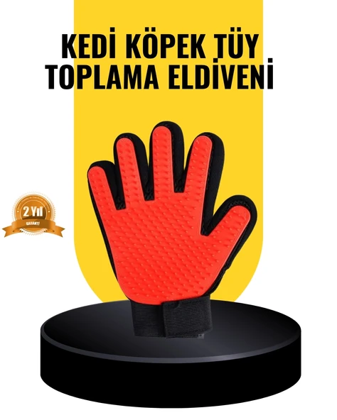 CEYLAN ADAM Kedi ve Köpekler İçin Tüy Toplama Eldiveni – Yumuşak Silikonlu Masaj Eldiveni ürün görseli 1