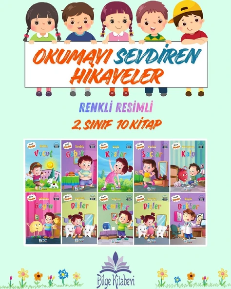 2. Sınıf Okumayı Sevdiren Renkli Resimli Hikayeler 21 - 10 Kitap ürün görseli 1