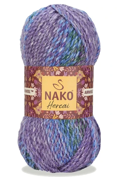 LitaeTrend 5 Adet Hercai Ebruli Hırka Kazak Atkı Bere El Örgü İpi Yünü 7248 - Resim 2