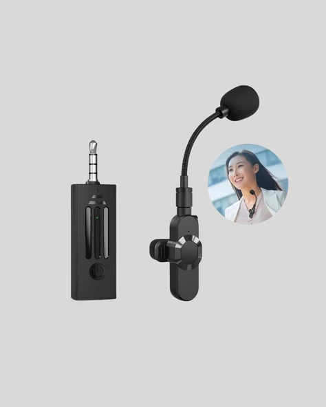 CEYLAN ADAM 2.4 GHz Kablosuz Yaka Mikrofonu – 60 Metre Menzil, Gürültü Azaltma, Type-C Şarjlı - Resim 5