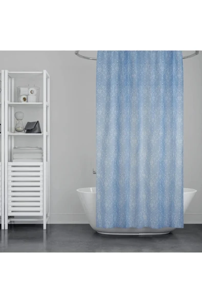 LitaeTrend Çift Kanatlı Banyo Duş Perdesi 100x2Mt Royaleks-82048 ürün görseli 1