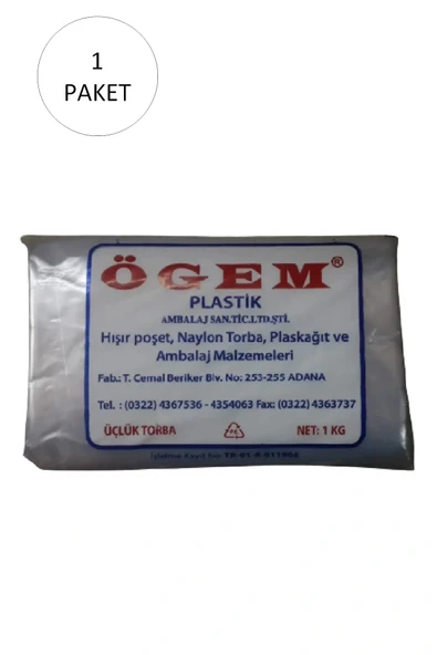 LitaeTrend Bakkaliye Naylon Torba Üçlük 26x45 cm 1 kg 1 Paket (Takriben 135 Adet) ürün görseli 1