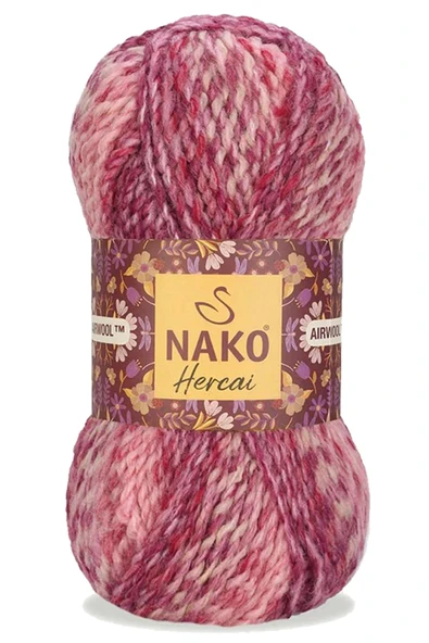 LitaeTrend 5 Adet Hercai Ebruli Hırka Kazak Atkı Bere El Örgü İpi Yünü 7318 - Resim 2