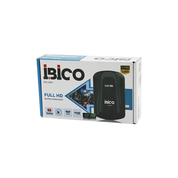 FULL HD DİJİTAL UYDU ALICISI HDMI - AV - Rs232 WİFİ - YOUTUBE 1080P OTOMATİK KANAL GÜNCELLEME K10-000 (4989) ürün görseli 1