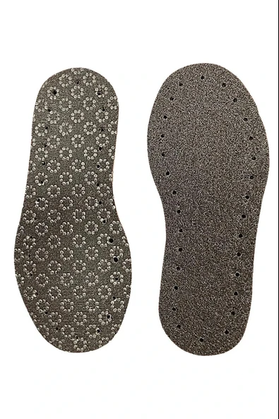 LitaeTrend 3 Çift Delikli Eva Keçe Panduf Hobi Örgü Patik Tabanı 3 Katlı Konforlu Patik Tabanlığı Kaydırmaz - Resim 5