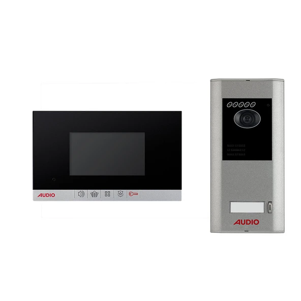 AUDIO 4,3'' GÖRÜNTÜLÜ VİLLA SET BUS PLUS BEYAZ MEKANİK BUTON ürün görseli 1