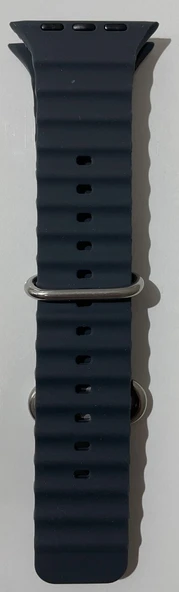 iOS Uyumlu Watch Ultra 42-44 mm Lacivert Silikon Kordon - ürün görseli 1