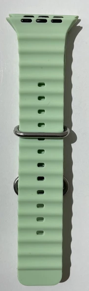 iOS Uyumlu Watch Ultra 42-44 mm Açık Turkuaz Silikon Kordon - ürün görseli 1