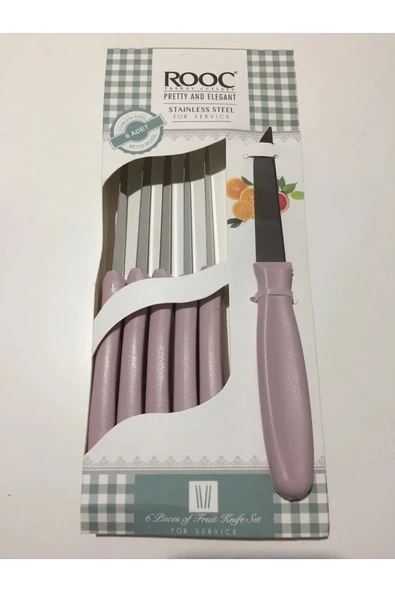 LitaeTrend Prety 6'lı Meyve Bıçak Seti Royaleks-MYV-06 - Resim 2