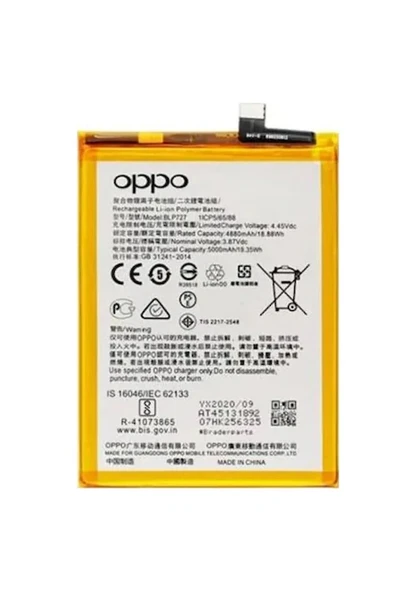 Oppo A5 2020 Batarya Blp727 ürün görseli 1
