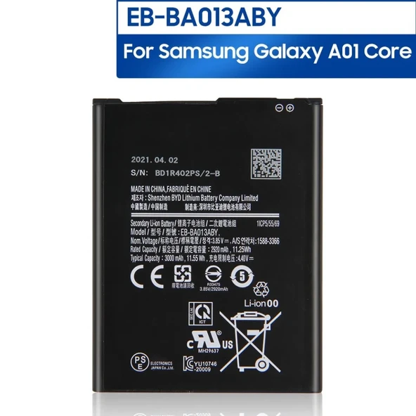 Samsung Uyumlu A01 Core Batarya Eb Ba013aby ürün görseli 1