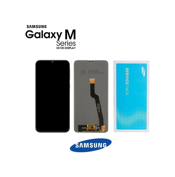 Samsung Uyumlu Galaxy M10 M105 Lcd Ekran Dokunmatik Siyah Hk Servis Çıtasız ürün görseli 1