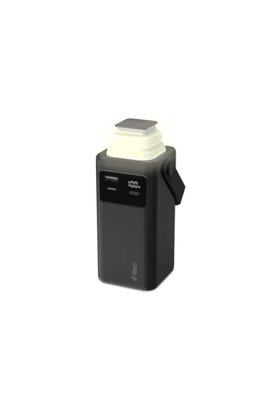 ReCharger Extreme LCD 20.000mAh PD 20W USB-C ve Lightning Dahili Kablolu LED Fenerli 2BB238 ürün görseli 1