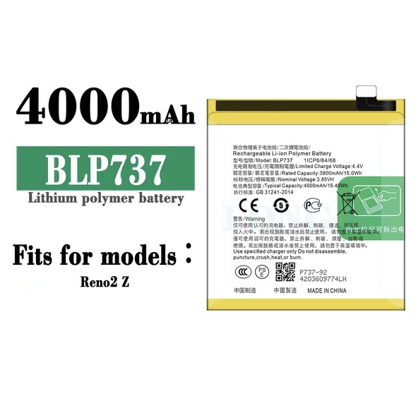 Oppo Reno 2z Batarya Blp737 ürün görseli 1