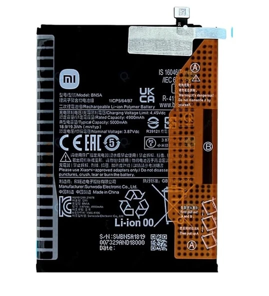Xiaomi Redmi 10 2022 Batarya Bn5a ürün görseli 1