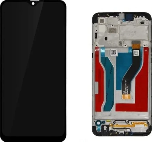 Samsung Uyumlu A10S Lcd Ekran Dokunmatik Çıtalı-Siyah ürün görseli 1