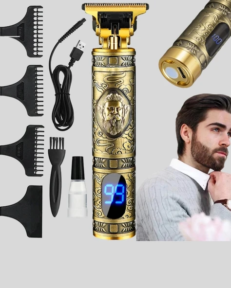 CEYLAN ADAM Şarjlı Kablosuz Tıraş Makinesi – 1800 mAh Batarya, Uzun Pil Ömrü, Profesyonel Sessiz Motor - Resim 5