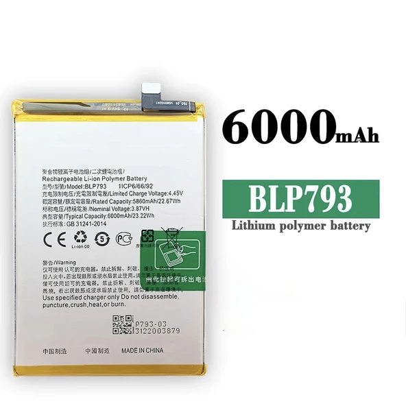 Oppo Realme C25s Batarya Blp793 ürün görseli 1