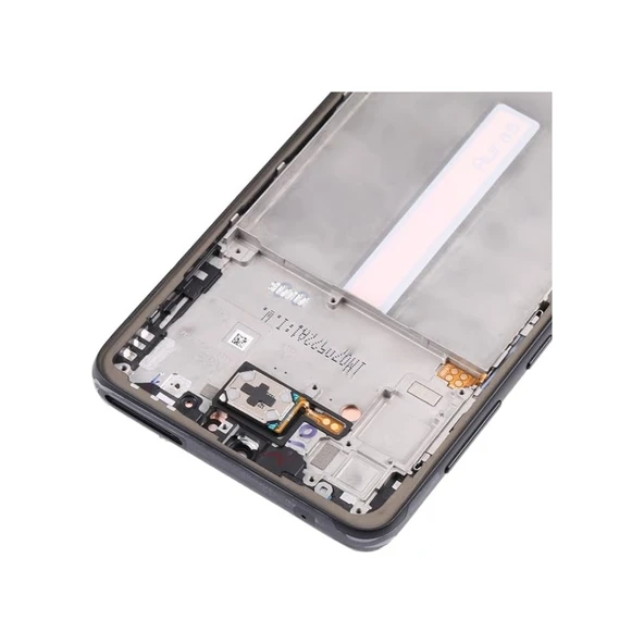 Samsung Uyumlu A33 4G Lcd oled Ekran Dokunmatik Ful Çıtalı Renk-Turuncu - Resim 2