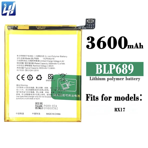 Oppo Rx17 Batarya Blp689 ürün görseli 1