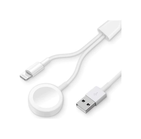 Watch Uyumlu 38 40 42 44 Mm 1 2 3 4 Seri Ve Iphone Şarj Aleti 2In1 Standart ürün görseli 1