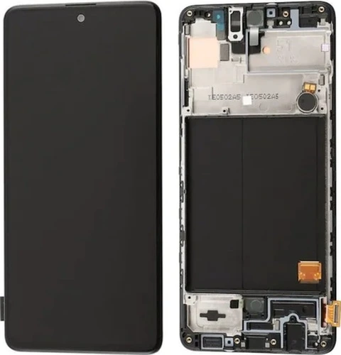 Samsung Uyumlu A71 Lcd Ekran Dokunmatik Çıtalı-Siyah ürün görseli 1