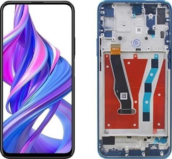 Huawei Uyumlu P Smart Pro Lcd Ekran Dokunmatik Çıtalı (372868436) Renk-Siyah ürün görseli 1