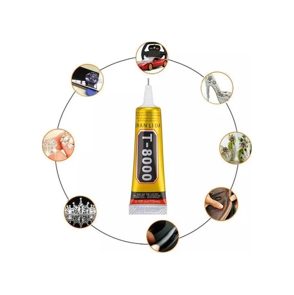 T8000 Tutkal Cep Telefonu Lcd Ekran Yapıştırıcı 15Ml-50Ml-110Ml-50Ml - Resim 2