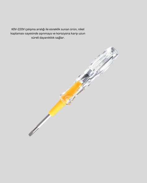 CEYLAN ADAM Neon Işıklı Elektrik Kontrol Kalemi - Resim 4