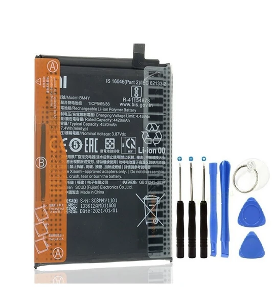 Xiaomi Poco F3 Pil Batarya Bm4y + Tamir Seti ürün görseli 1