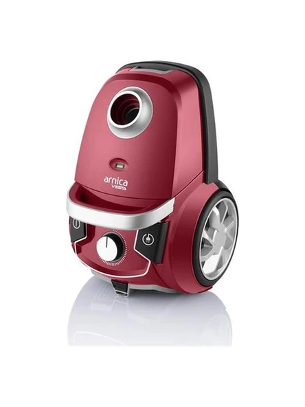 Arnica Vesta ET14120 750 W Toz Torbalı Elektrikli Süpürge Kırmızı - Resim 2