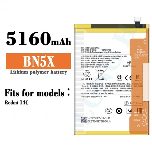 Xiaomi Redmi 14c Batarya Bn5x ürün görseli 1